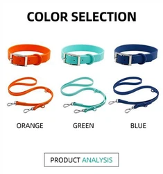 اینٹی فاؤلنگ واٹر پروف پی وی سی ڈاگ کالر اور پالتو جانوروں کے لیے پٹا سیٹ